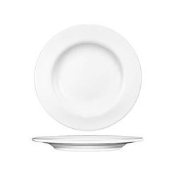 ITI BL-88 9" Round Bristol Plate - Porcelain, Bright White