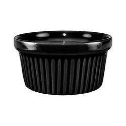 ITI RAMF-4-B 4 oz Cancun Ramekin - Ceramic, Black