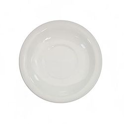 CAC NRC-2 5 1/2" Round NRC Coffee Cup Saucer - Stoneware, American White