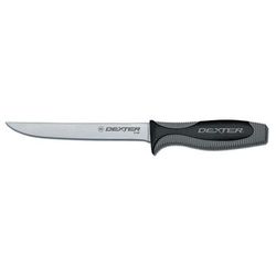 Dexter Russell V136N-PCP V-Lo 6" Boning Knife w/ Soft Rubber Handle, Carbon Steel, High-Carbon Steel Blade