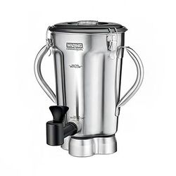 Waring CAC125 128 oz Stainless Steel Commercial Blender Container for CB15 Series, Silver