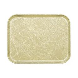 Cambro 1015214 Fiberglass Camtray Cafeteria Tray Insert - 15"L x 10 1/10" W, Abstract Tan, Beige