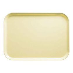 Cambro 1015536 Fiberglass Camtray Cafeteria Tray Insert - 15"L x 10 1/10" W, Lemon Chiffon, Yellow