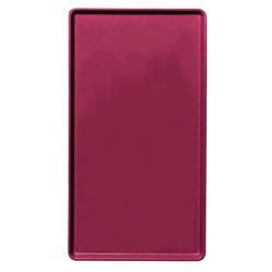 Cambro 1216D522 Rectangular Dietary Tray - For Patient Feeding, 12" x 16", Burgundy Wine, Red