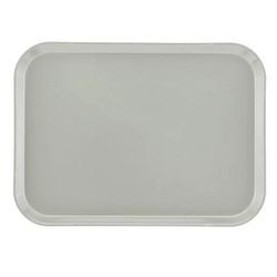 Cambro 1318199 Fiberglass Camtray Cafeteria Tray - 17 3/4"L x 12 3/5" W, Taupe, Gray