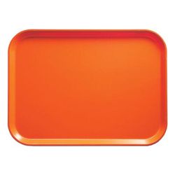 Cambro 1418220 Fiberglass Camtray Cafeteria Tray - 18"L x 14"W, Citrus Orange