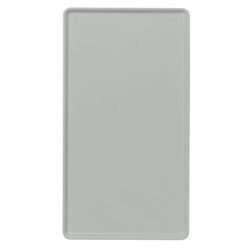 Cambro 1418D107 Rectangular Dietary Tray - For Patient Feeding, 14" x 18", Pearl Gray, Low Slope Edge