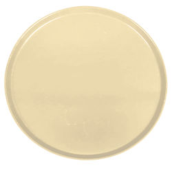 Cambro 1550537 16" Round Serving Camtray - Low-Profile, Fiberglass, Cameo Yellow, 16" Diameter