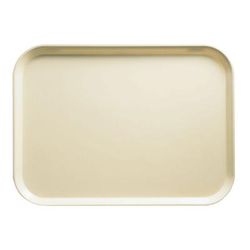 Cambro 1622537 Fiberglass Camtray Cafeteria Tray - 22"L x 16"W, Cameo Yellow, 1 Dozen