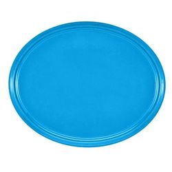 Cambro 2700105 Oval Serving Camtray - 22x27", Fiberglass, Horizon Blue