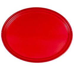 Cambro 2700521 Oval Serving Camtray - 22x27", Fiberglass, Cambro Red, 26-7/8" x 22"