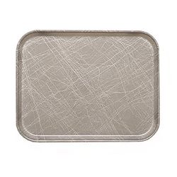 Cambro 46215 Fiberglass Camtray Cafeteria Tray - 6"L x 4 1/4"W, Abstract Gray