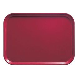 Cambro 915505 Fiberglass Camtray Cafeteria Tray - 15"L x 8 3/4"W, Cherry Red, Rectangular