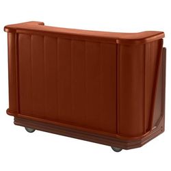 Cambro BAR650PM189 67 1/2" Portable Bar - Post-Mix Drink System, CO2, Brown/Mahogany