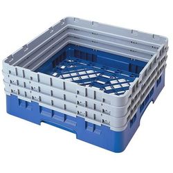 Cambro BR712168 Camrack Base Rack - 3Extenders, 1 Compartment, 8 7/8"H, Blue, 3 Extenders, Full Size