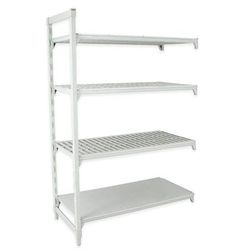 Cambro CPA185472VS4480 54" NSF 4-Tier Polymer Shelf Kit - Camshelving Premium, 18"W, 72"H, 54" x 18" x 72", Gray