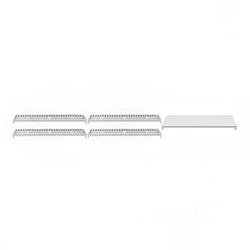 Cambro CPSK2124VS5480 Camshelving Premium Polymer Louvered/Solid Shelf Plate Kit - 21" x 24", Speckled Gray