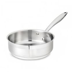 Browne 5724180 8" Stainless Saute Pan, Induction Ready, Silver