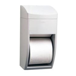 Bobrick B5288 Matrix Series Surface Mounted Multi-Roll Toilet Tissue Dispenser, Plastic, Silver