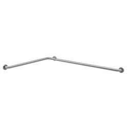 Bobrick B-68137.99 Two Wall Grab Bar with Peened Gripping Surface, 1 1/2"D, 36"W, 54"D, Peened Surface, 36" x 54", Stainless Steel