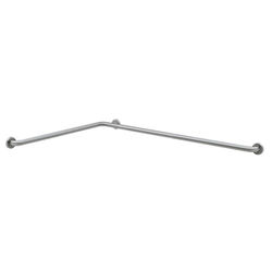 Bobrick B-68137.99 Two Wall Grab Bar with Peened Gripping Surface, 1 1/2"D, 36"W, 54"D, Peened Surface, 36" x 54", Stainless Steel