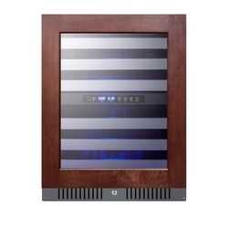 Summit ALWC532PNR 23 1/2" 1 Section Commercial Wine Cooler w/ 2 Zones - 46 Bottle Capacity, 115v, Black