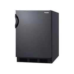 Accucold CT66BK Undercounter Medical Refrigerator Freezer - Dual Temp, 115v, Bulit In/Freestanding, 1 Locking Door, Black