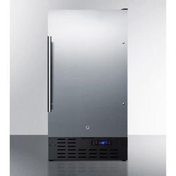 Summit SCFF1842SSADA 18" Undercounter Freezer w/ (1) Solid Door - Stainless Steel, 115v, Silver