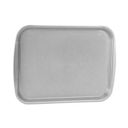 Vollrath 1418-31 Plastic Fast Food Tray - 18 1/2"L x 13 4/5"W, Gray, 1 Dozen