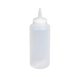 Vollrath 2812-13 12 oz Squeeze Dispenser - Clear Cap, Clear