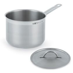 Vollrath 3806 6 3/4 qt Optio Stainless Steel Saucepan w/ Hollow Metal Handle - Induction Ready