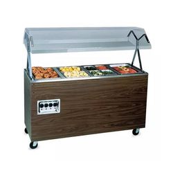 Vollrath 389352 46" Hot Food Table w/ 3 Wells & Enclosed Base, 208 240v/1ph, Brown