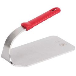 Vollrath 50661 1 3/5 lb Steak Weight - Red Silicone Handle, Stainless, 9" x 4-3/4"