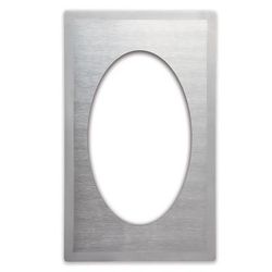 Vollrath 8240116 Miramar Template - 1 Large Oval Decorative Pan, 12x20" Satin-Finish Stainless