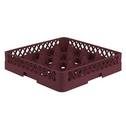 Vollrath TR-8-21 Rack-Master Glass Rack w/ (16) Compartments - Burgundy, Red