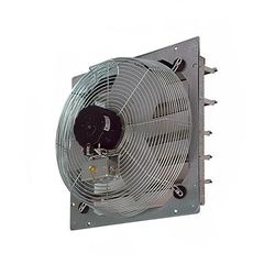 TPI CE18DS 18" Shutter Mounted Exhaust Fan - Direct Drive, 120v, Silver