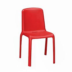 emu B9007 (31) Milo Indoor/Outdoor Stackable Side Chair - Plastic, Red, Polypropylene