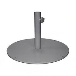emu E923 (22) 2 ft Round Shade Umbrella Base - 55 lb, Steel, Antique Iron, 55 lbs, Gray