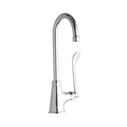 Elkay LK535GN05T6 Deck Mount Pantry Faucet w/ 5" Gooseneck Swing Spout & 6" Wrist Blade Handles, Chrome