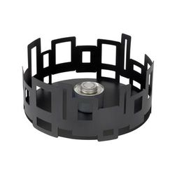 Rosseto SM106 14" Round Warmer/Chafer - 7" High, Black, Black Matte, Stainless Steel