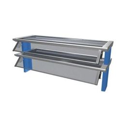 Duke TS580-74-1SN Thurmaduke Designer Sneeze Guard, 1 Sided Self-Service Style, 2 Tier