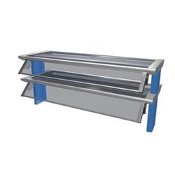 Duke TS580-74-1SN Thurmaduke Designer Sneeze Guard, 1 Sided Self-Service Style, 2 Tier