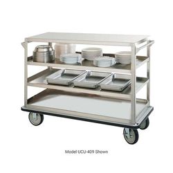 FWE UC-312-62 Queen Mary Cart - 3 Levels, 1600 lb. Capacity, Stainless Steel, Flat Edges, Flat Shelves