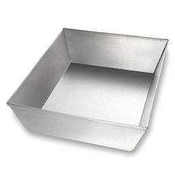 Chicago Metallic 90815 Rectangular Pizza Pan, 8 1/10" x 10 1/4" x 2 1/2", AMERICOAT Glazed 22 ga Aluminized Steel, Glazed Aluminum Steel