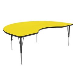 Correll A4872-KID-38-09-09 Activity Table w/ 1 1/4" High Pressure Top, 72"W x 48"D, Yellow