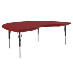 Correll AR4872-KID-25-09 Activity Table w/ Plastic Top, 72"W x 48"D - Red