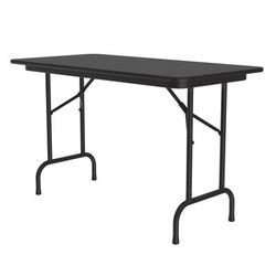 Correll CF2448PX-07 48" Rectangular Folding Table w/ Black Granite Top, 29"H