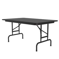 Correll CFA3048PX-07 48" Rectangular Folding Table w/ Black Granite Top, 32"H