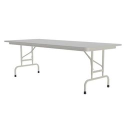Correll CFA3060M-15 60" Rectangular Folding Table w/ Gray Granite Melamine Top, 29"H