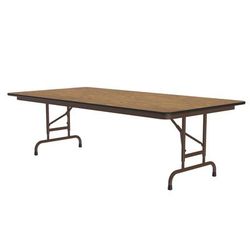 Correll CFA3072PX06 72" Rectangular Folding Table w/ Medium Oak Top, 32"H, Brown